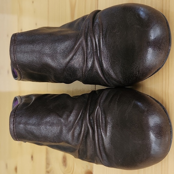 New Blowfish Malibu Brown Leather Heeled Slouch Mule Clogs 8.5 - Picture 7 of 16